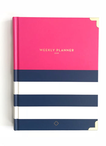 2019 Nautical Pink Weekly Devotional Planner